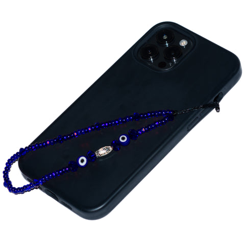 Blue Evil Eye & Virgencita Phone Charm