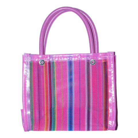 Pink Mercado Mesh Bag (Small)