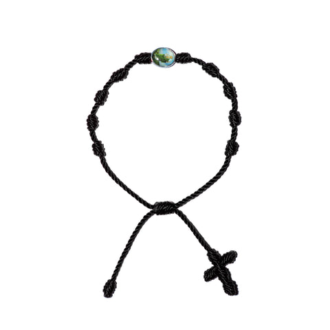 Saint Jude Rosary Bracelet (Black Color)