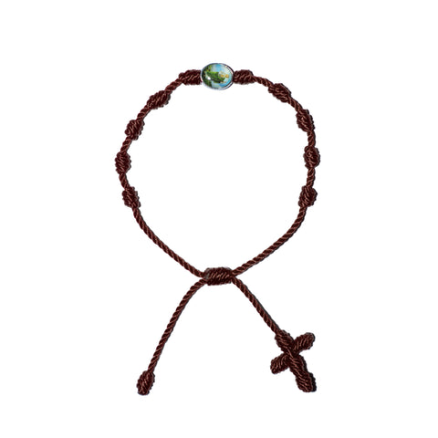 Saint Jude Rosary Bracelet (Brown Color)