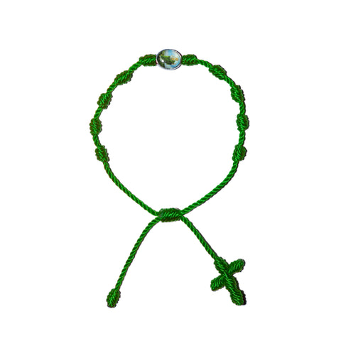 Saint Jude Rosary Bracelet (Green Color)