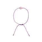 Heart Rose Quartz Bracelet (Purple Color)