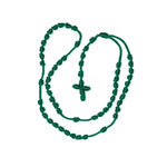 Knotted Rosary Necklace (Green Color)
