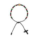 Virgen De Guadalupe Rosary Bracelet (Black Color)