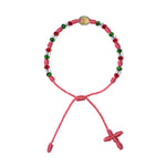 Virgen De Guadalupe Rosary Bracelet (Pink Color)