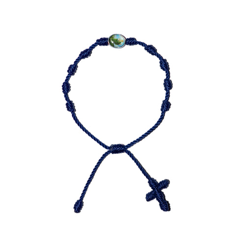 Saint Jude Rosary Bracelet (Navy Color)