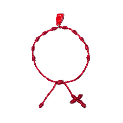 Red Azabache Rosary Bracelet (Red Color)