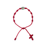 Saint Michael Archangel Rosary Bracelet (Red Color)